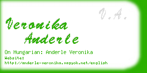 veronika anderle business card